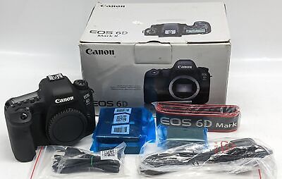 Canon EOS 6D Mark II Digital SLR Camera Body 26.2MP Black 1897C003