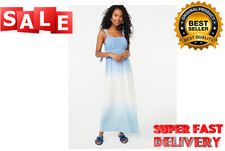 Scoop Women's Empire Maxi Dress Size S Ombre Blue                         --A1--