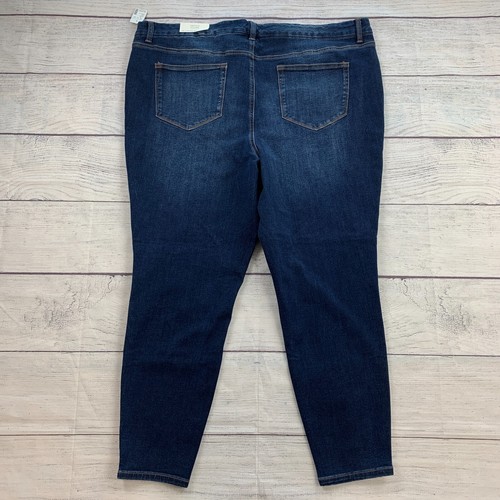 Pantalones de mezclilla M Maurices XXL 22W 24W ilimitados tiro alto entrepierna ajustada nuevos con etiquetas - Imagen 3 de 8