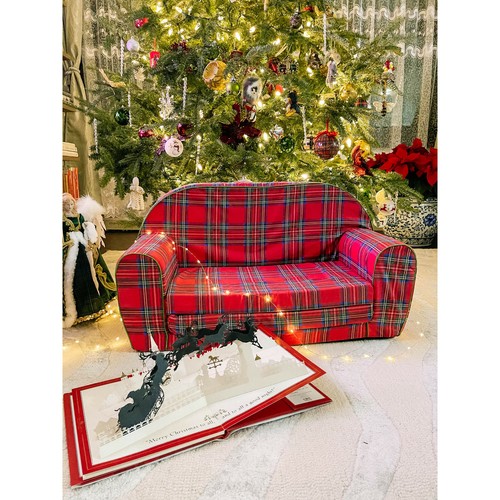 DELSIT Kleinkind Couch & Kinder Sofa - European Made 2in1 Flip Open Doppelschaum Sofa  - Bild 66 von 91