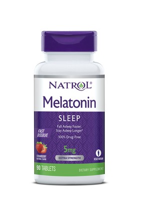 Natrol Fast Dissolve 5 MG Melatonin Sleep Aid 100 Tablets  (0047469058654)