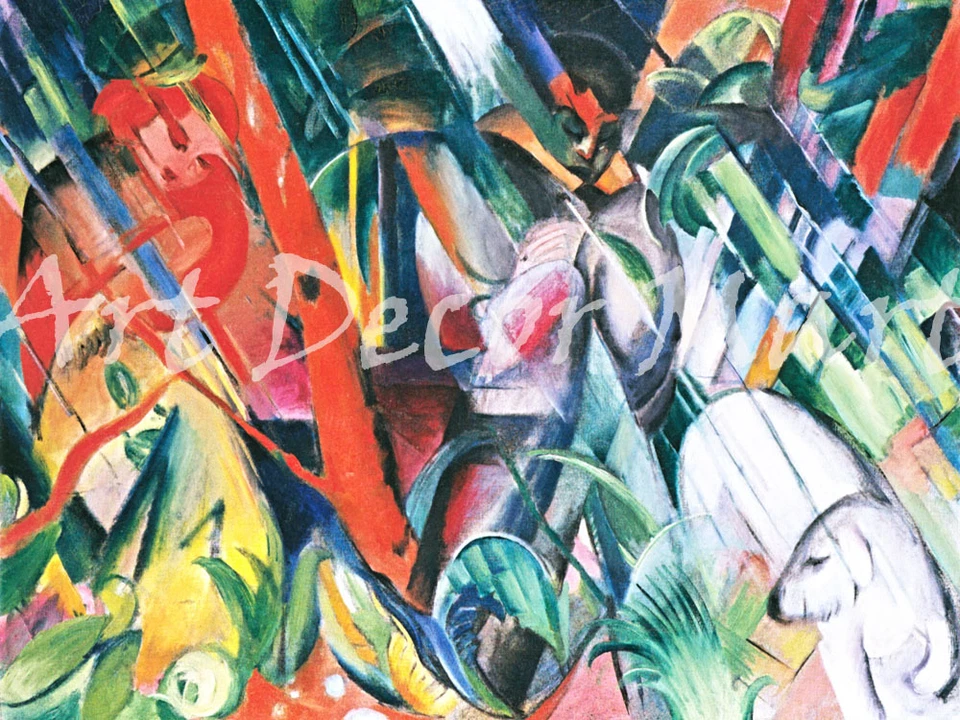 In The Rain-Marc - - CANVAS OR PRINT WALL ART - Image 2 of 2