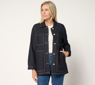 SUNNYLiFE Women's Jacket Sz XS Patch Pocket Blue A697481
