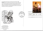Dr Jim Stamps Postal Stationery Card Star Wars Luke Skywalker First Day Issue