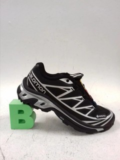 Salomon XT 6 Soft Ground Gore Tex Trainers Black Silver UK 6