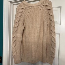 Michael michael kors neutral beige knit sweater