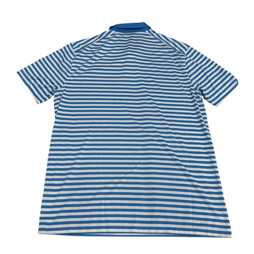Camisa Polo Nike Dri Fit Para Hombres Golf Azul Blanco Rayas SS, Talla M - Imagen 3 de 5