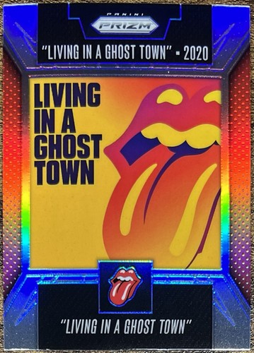 2025 Panini Prizm The Rolling Stones Artwork Living In A Ghost Town Silver #39 - Bild 1 von 2