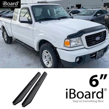 APS Running Board Black 6" Fit Ford Ranger Mazda B Super Cab 2Dr 98-11
