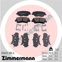 Zimmermann Bremsbelagsatz, Scheibenbremse 25692.180.2 FüR Hyundai KIA