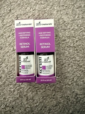 2pc ArtNatural Retinol Serum Anti-Aging, Age-Defying, Restoring, 0.33 Fl 10 Ml