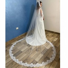 bridal lace veil mantilla wedding veil with lace edge