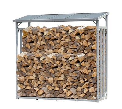 QUICK STAR ALUMINIUM Kaminholzregal XXL 185 x 70 x 185 cm 2,3 m³