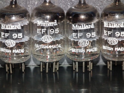 Matched Pair EF95 5654 6AK5W Mullard WHYTELEAFE Square Getter NOS Made in UK - Picture 10 of 24