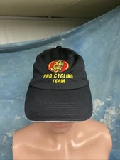 Jelly Belly Pro Cycling Team Black Low Profile Rider Cap Hook And Loop Closure