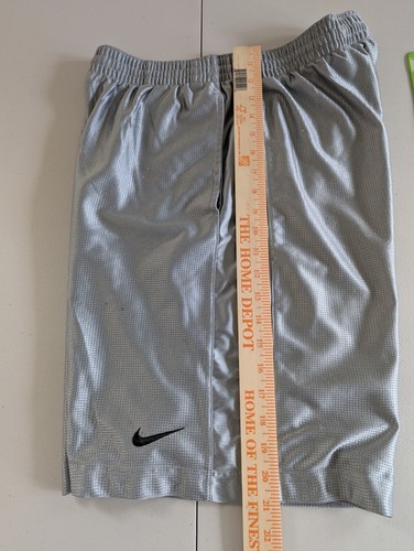 Vintage Y2K Nike Basketball Dazzle Shorts Smooth Silver W/ Pockets Mens Medium - Picture 5 of 12