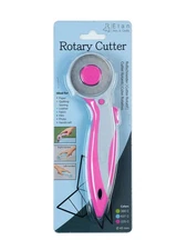 Elan 45mm Rotary Cutter for Fabric Pink, Ergonomic Rotary Fabric Cutter Wheel...