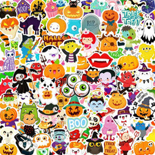 300 PCS Non-Repeating Halloween Stickers for Kids, Halloween Party Favors