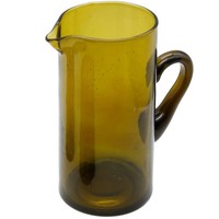 Glaskaraffe 1 Liter - Wasserkaraffe Glas Wasser Karaffe Saftkaraffe Mit Henkel