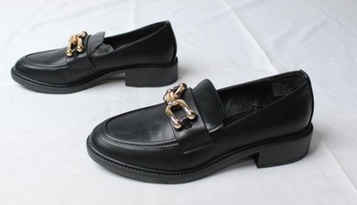 Shoedazzle Women's Basic Camille Slip-On Loafers JL3 Black Size US:10 UK:8