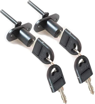 2 Pcs Drawer Lock Cabinet Locks with Keys, Zinc Alloy Desk Locks File Cabinet Lo