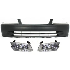 52119AA902, 81150AA020, 81110AA020 New Set of 3 Bumper Covers Fascias Front