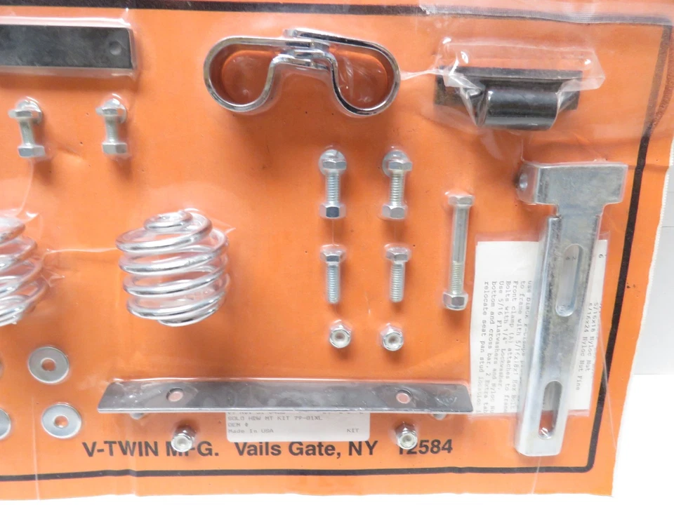 NUEVO V-Twin Solo Seat Kit de montaje de resorte helicoidal para Harley Davidson 79-81 modelos XL Foto 4 de 4