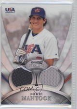 2010 Bowman Sterling USA Baseball Relics Dual Refractor /199 Mikie Mahtook 0f8