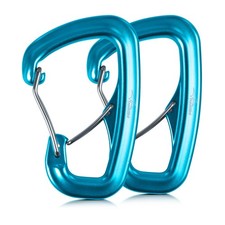 Heavy Duty Carabiner Clip 8KN, 2 PCS UltraLight Aluminum Hooks for Camping,