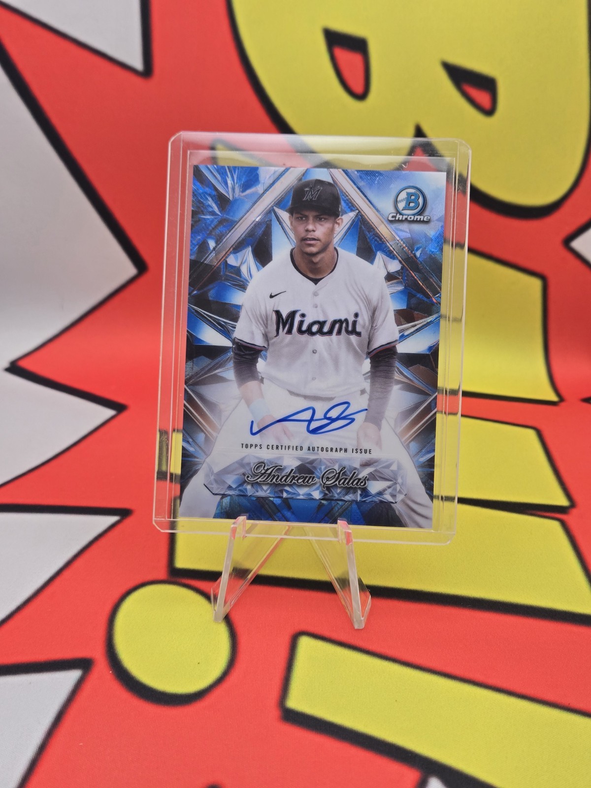 ANDREW SALAS 2025 BOWMAN CHROME SAPPHIRE SELECTIONS AUTOGRAPH AUTO