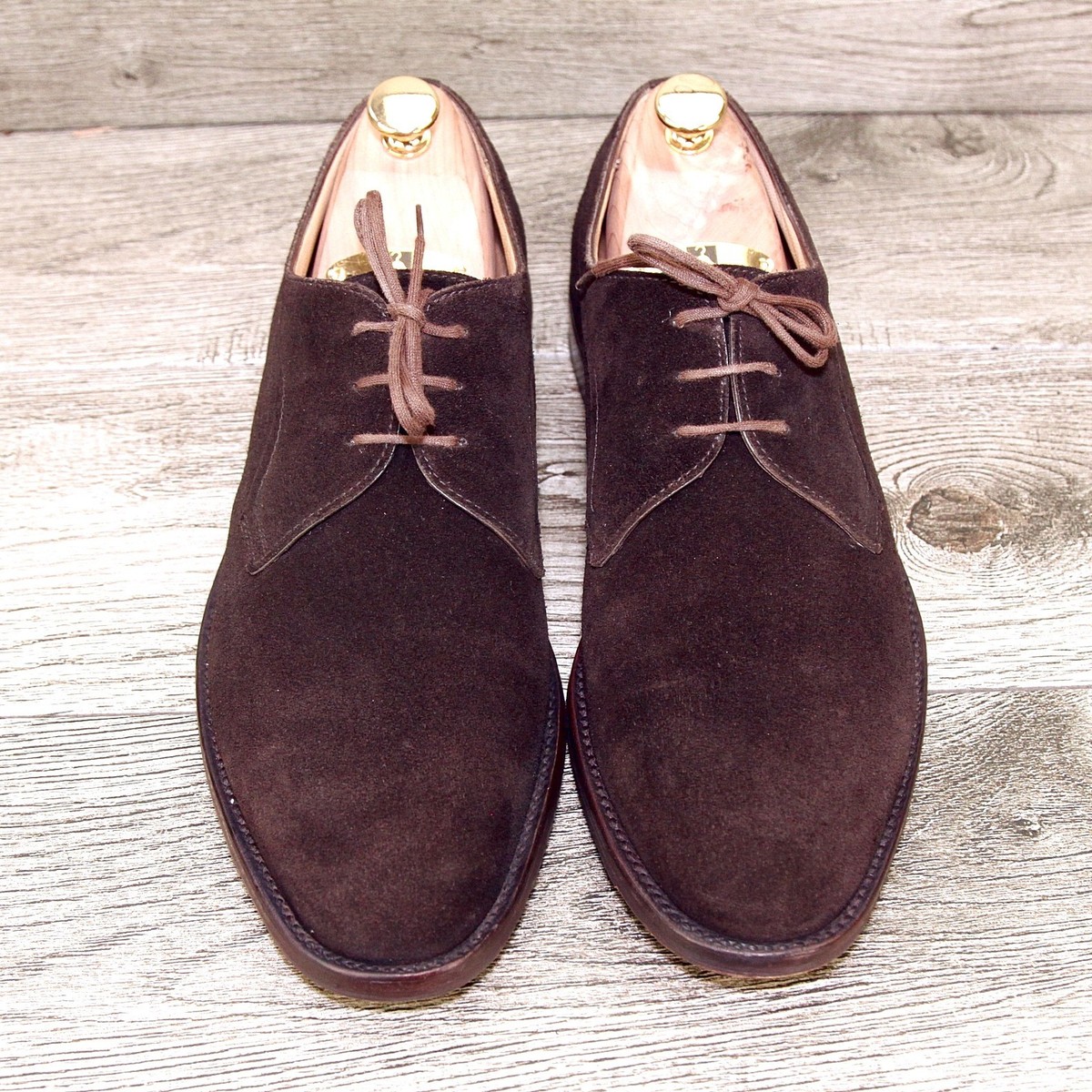 $695 Arthur Beren GRAVATI Blucher 9.5 N Narrow Brown Suede 15445 * add $15 Trees $695 Arthur Beren GRAVATI Blucher 10 N Narrow Black 16133  main image 3