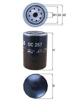 ÖLfilter Mahle OC 257 Anschraubfilter Langzeitfilter FüR Audi VW A6 A4 Passat B5