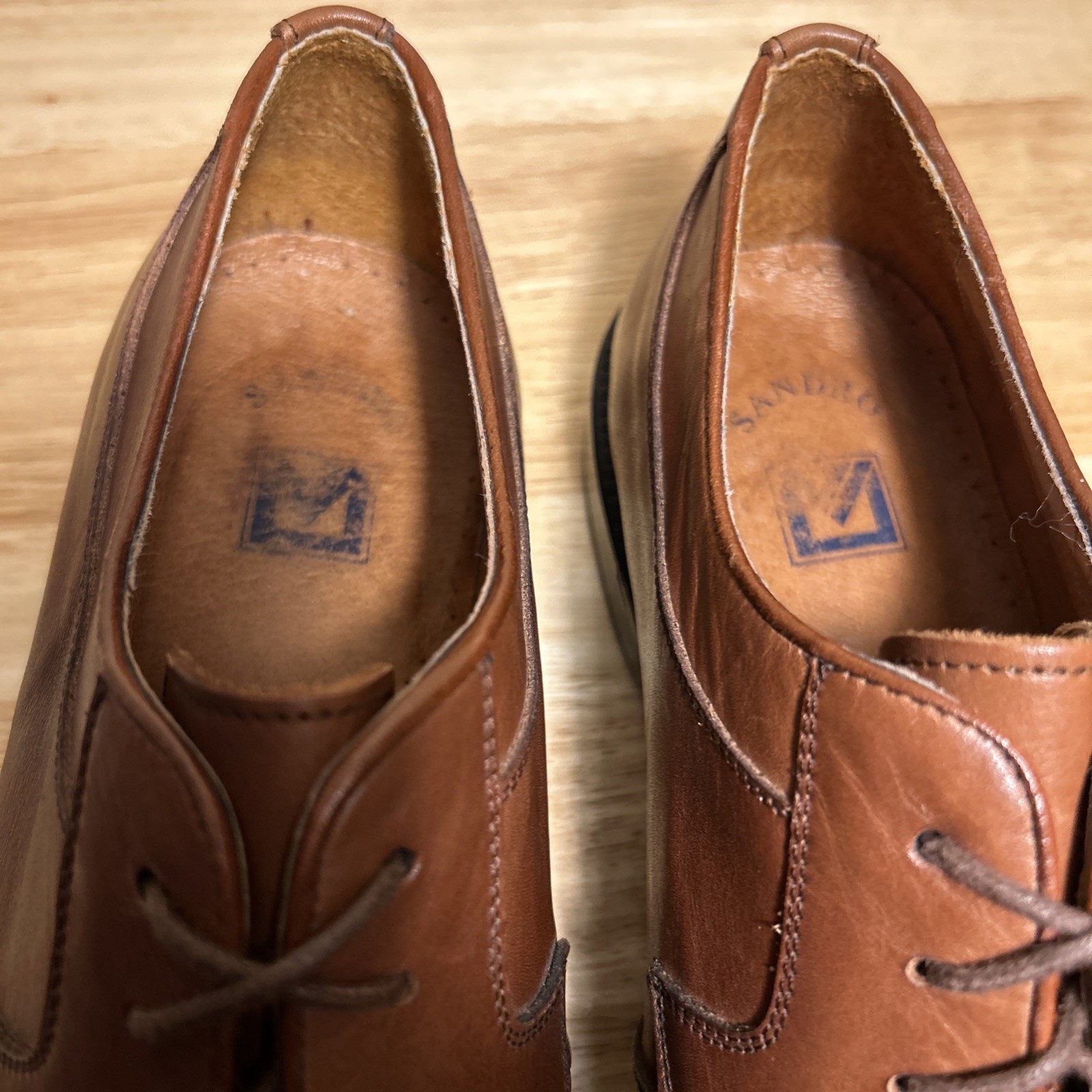 Sandro Moscoloni Brown Leather Split Toe Lace Up … - image 12