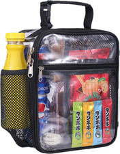 Stadium Approved Clear Lunch Bag for Sprots Work,Clear Lunch Box Durable PVC Pla