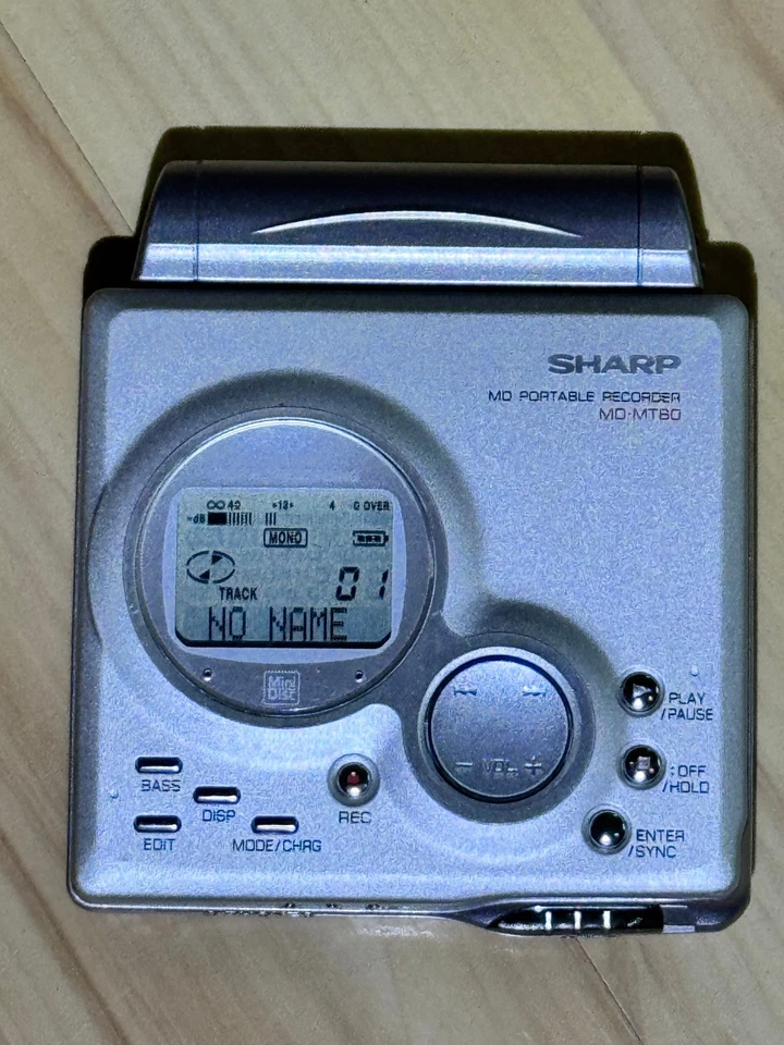 Sharp Minidisc MT80 MT80H(S) Silber + 12 Minidisk + HAMA Box für 25 MDs - Bild 3 von 4