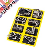 Metal Wire Puzzle IQ EQ Mind Brain Teaser Game Montessori Early Educational Toys