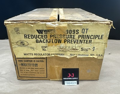 #ad NEW SURPLUS WATTS Reduced Pressure Principle Backflow Preventer 909CW 140°F RPZ $1750.00