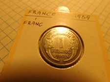 FRANCE 1 FRANC 1959 # 1053