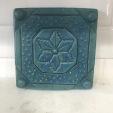 Vintage Clay Tile Art Signed Bonelo