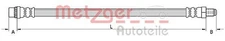 Original Metzger brake hose 4110897 for Citroën DS Peugeot