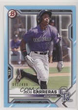 2021 Bowman Draft Sky Blue 91/499 Julio Carreras #BD-30 0h1v