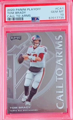 2020 Panini Playoff Tom Brady Call to Arms #CA1 PSA 10 (GEM MT) *Patriots/Bucs