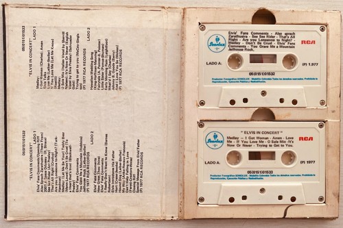 Elvis Presley - Elvis In Concert - Four Ultra Rare Original Cassettes Colombia - Picture 6 of 18