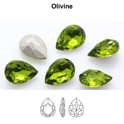 AUREA Crystals A4320 Pear Drop Fancy Stones Crystals * Many Colors