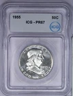 1955 Franklin Half Dollar 50C ICG PR67 PF67