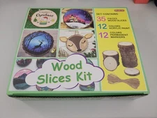 Wood Slices Kit, Shuttle Art Natural Wood Slices with Pre-Drill hole