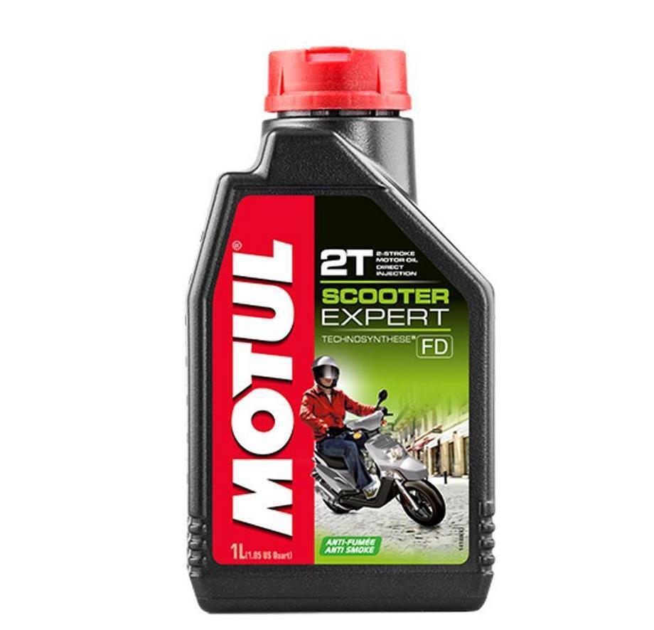 Huile moteur 2T lubrifiant scooter synthétique Motul 1L