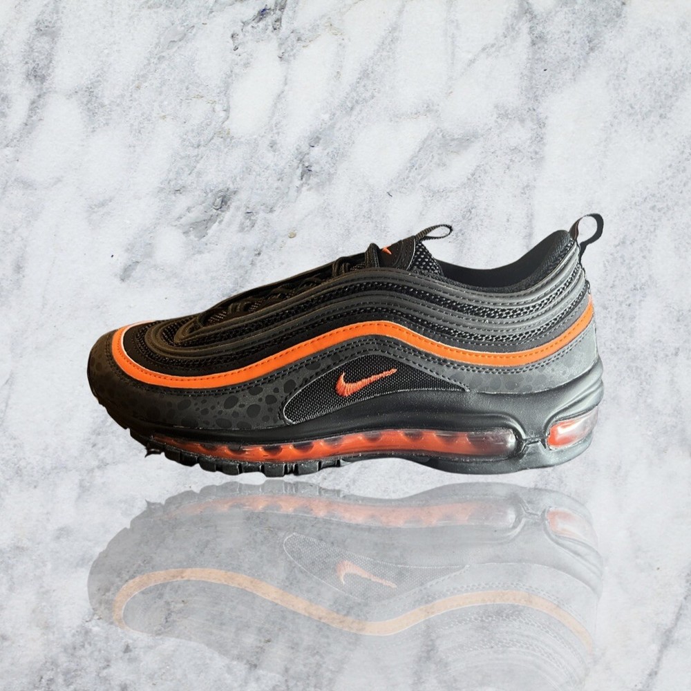 Nike Air Max 97 Safari DX3088-001 Black Orange Kids 7Y Womens 8.5