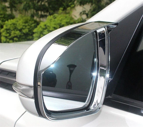 2X Cubierta de ajuste de cejas de lluvia para espejo retrovisor cromado para Suzuki Vitara 2015-2019 - Imagen 5 de 6
