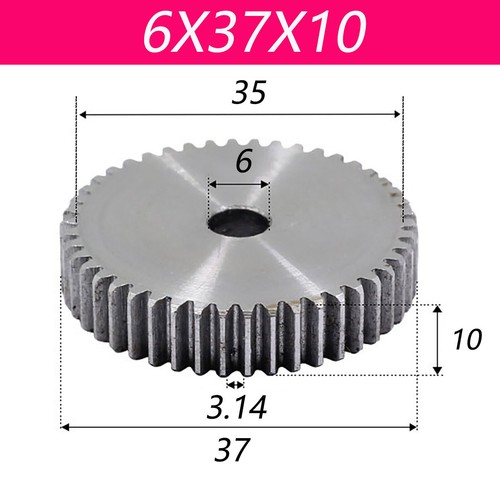 1 Modul Spur Gears Pinion Gear Thick 10mm 8-200 Teeth Dia 18~153mm 45# Steel - Picture 42 of 83